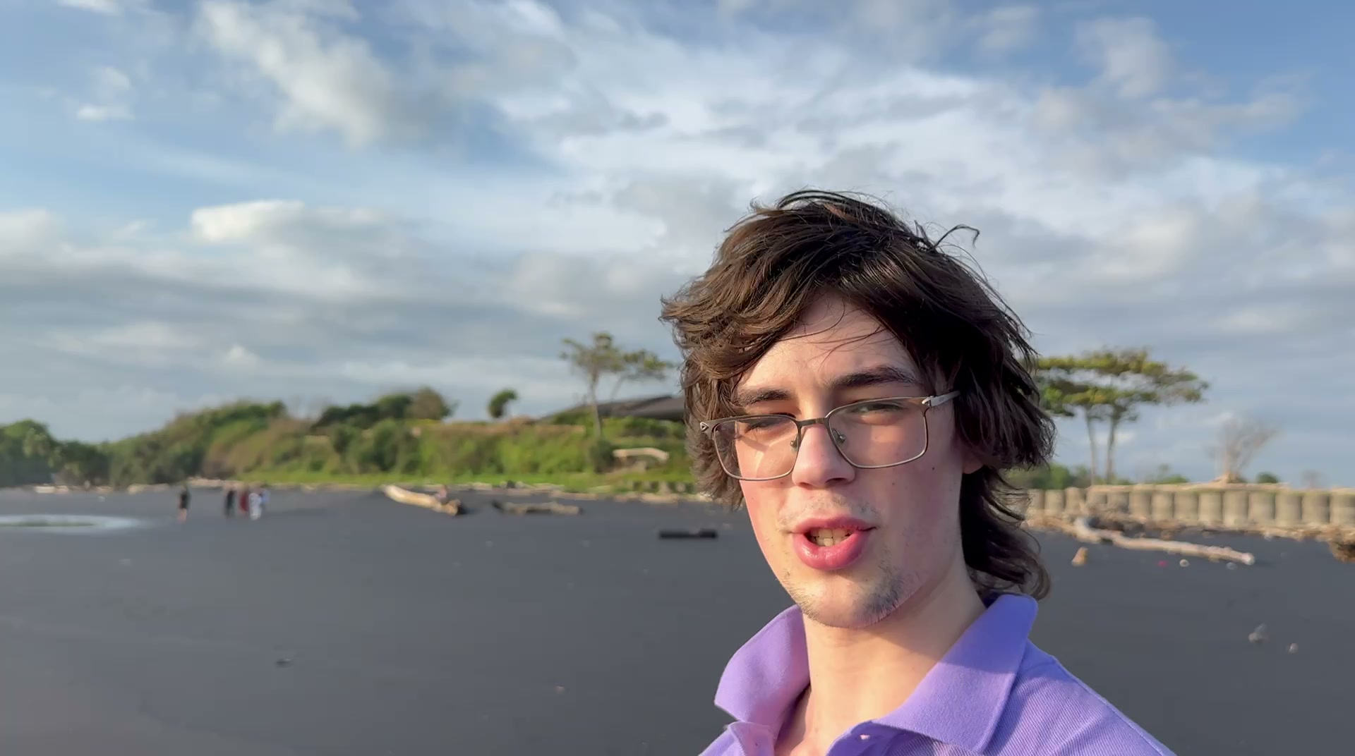 Yaroslav Melnik on the beach